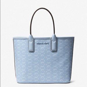 Michael Kors Jodie Small Logo Tote Bag Powder Blue